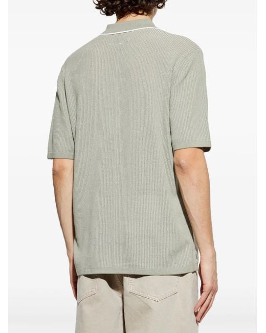 Rag & Bone White Jersey Polo Shirt for men