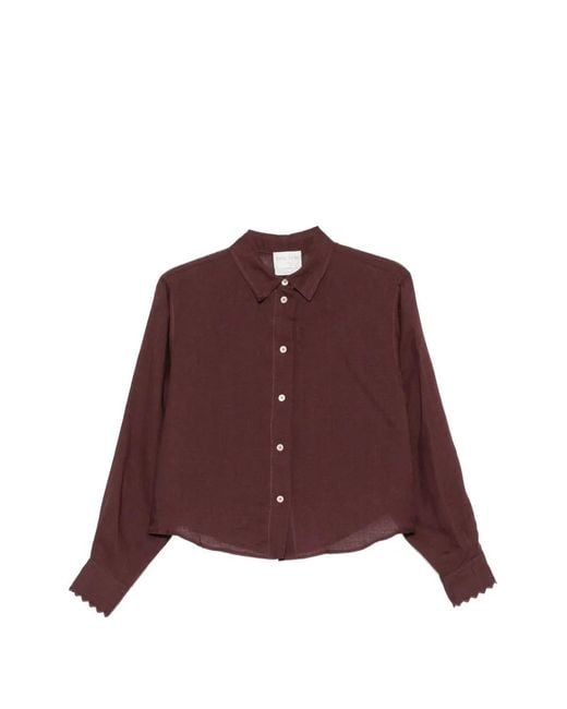 Forte_forte Red Buttoned Shirt