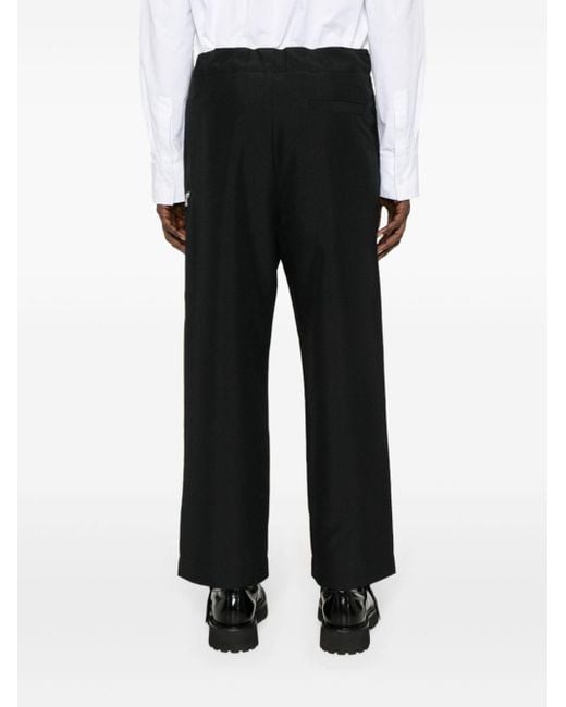 Pantalones rectos con cinturón OAMC de hombre de color Black