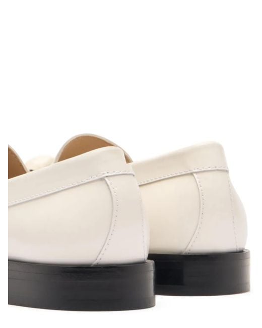 Stuart Weitzman Natural Leather Loafers
