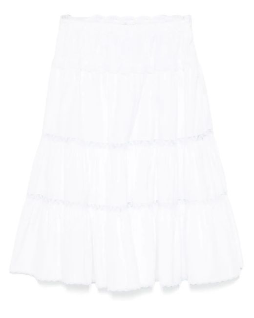 Ermanno Scervino レースディテール スカート White