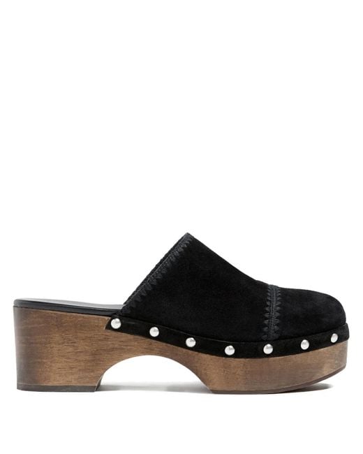 Cinq À Sept Black 60Mm Saige Studded Clogs