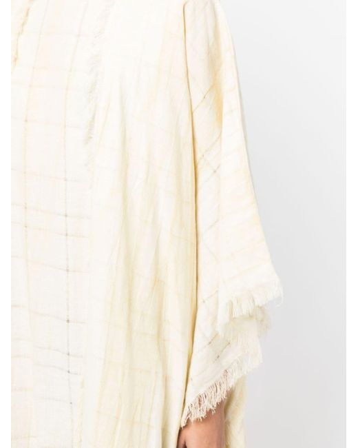 Bambah White Linen Two-piece Kaftan Dress