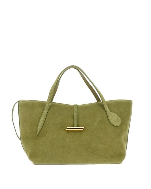 Liffner Green Suede tote bag
