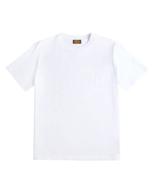 Tod's T-Shirt mit Logo-Stickerei in White für Herren
