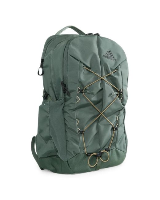 Gregory Green Logo-Embroidered Backpack