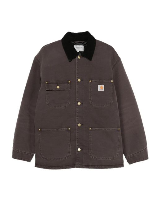 Carhartt Brown Og Chore Corduroy-Collar Coat