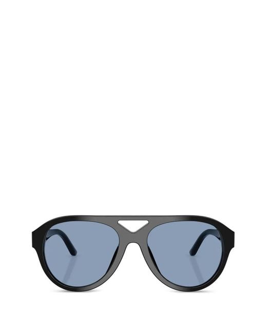 Tory Burch Blue Millher Pilot Sunglasses