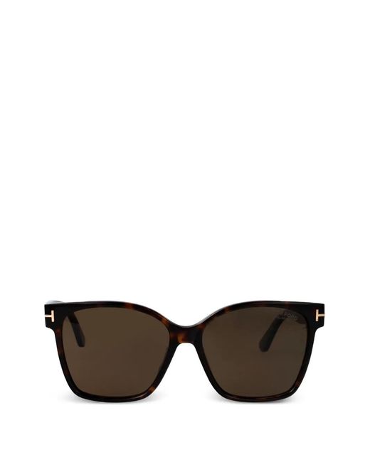 Tom Ford Black Iris-02 Square-Frame Sunglasses