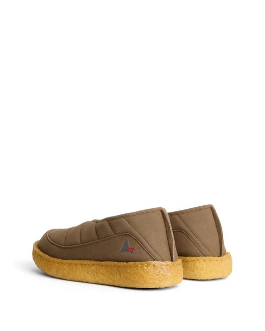 Roa Brown Nuvolau Quilted Loafers for men