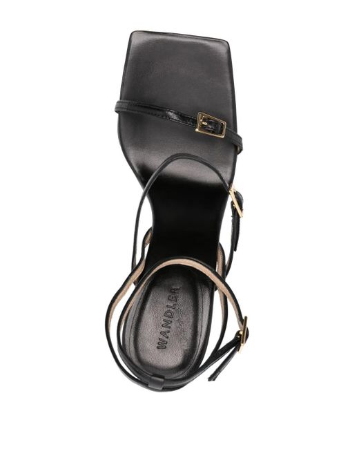 Wandler Metallic 95Mm Wedge Leather Sandals