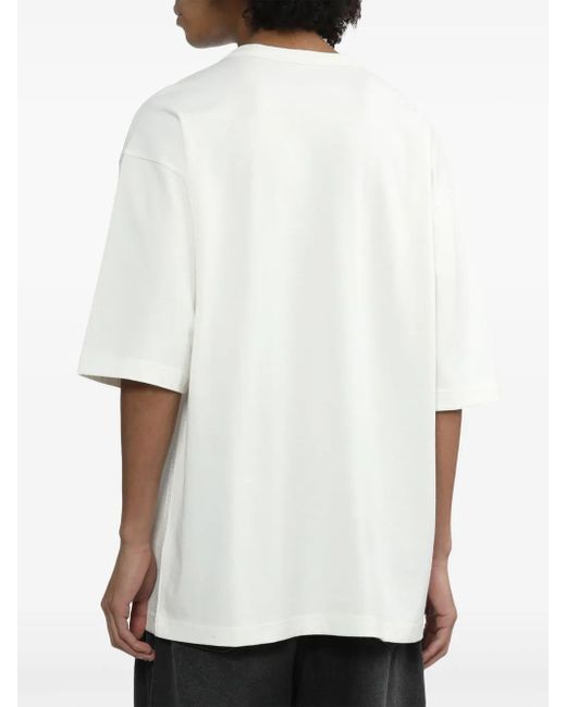 メンズ FIVE CM グラフィック Tシャツ White