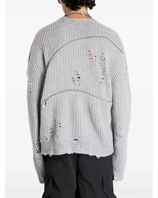 HELIOT EMIL ダメージ セーター Gray