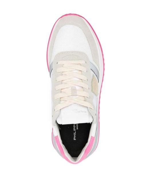 Philippe Model White Tropez 2.1 Suede Sneakers