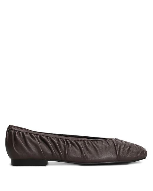 Bibi Lou Gray Ruched Ballet Flats