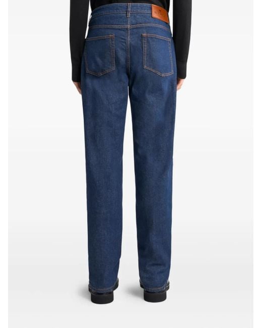 メンズ Etro ロゴディテール ジーンズ Blue