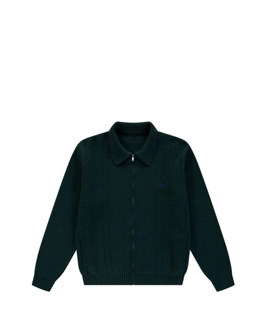 Arte' Green Cardigan À Fermeture Zippée for men