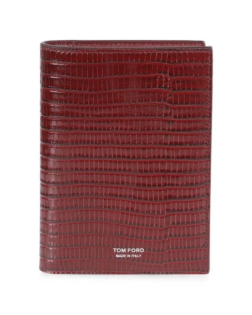 Tom Ford Purple Bi-Fold Wallet for men