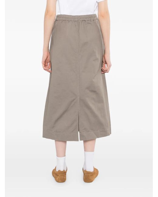 SPORT b. by agnès b. Gray Side-Slash Twill Skirt