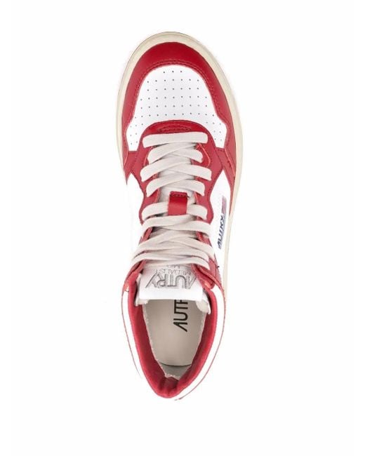 Autry Red Medalist Low Sneakers