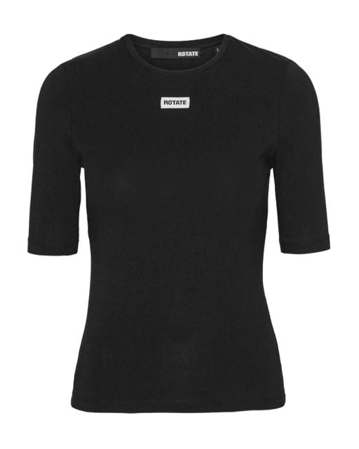 ROTATE BIRGER CHRISTENSEN ロゴ Tシャツ Black
