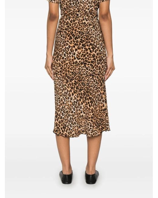 Falda midi Zarina Nanushka de color Natural