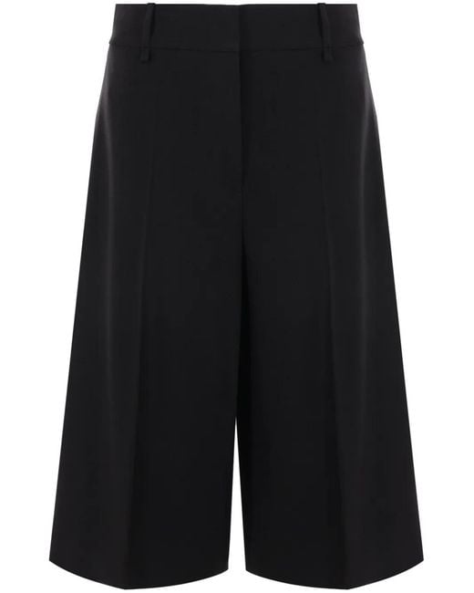Quira Black Cut-Out Tailored Shorts