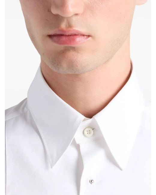 Prada Katoenen Overhemd in het White voor heren