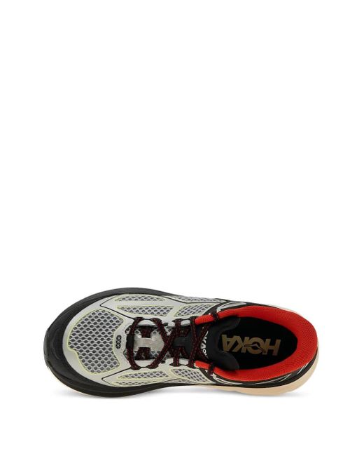 Hoka One One Black Clifton One9 Mesh-Panel Sneakers