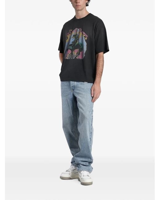Represent Blue Heaton Logo-Patch Jeans for men