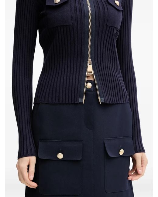 MARC AUREL Blue Pocket Short Skirt