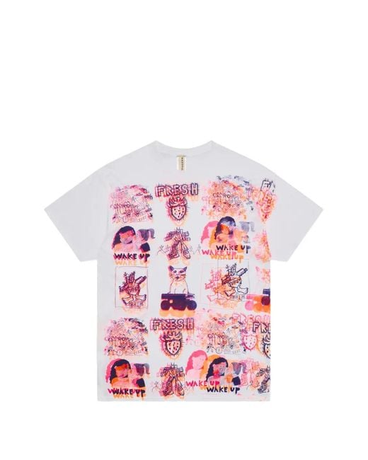 WESTFALL Pink Graphic-Print T-Shirt
