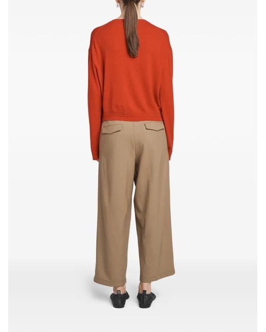 Maria McManus Red Drop Shoulder Cardigan