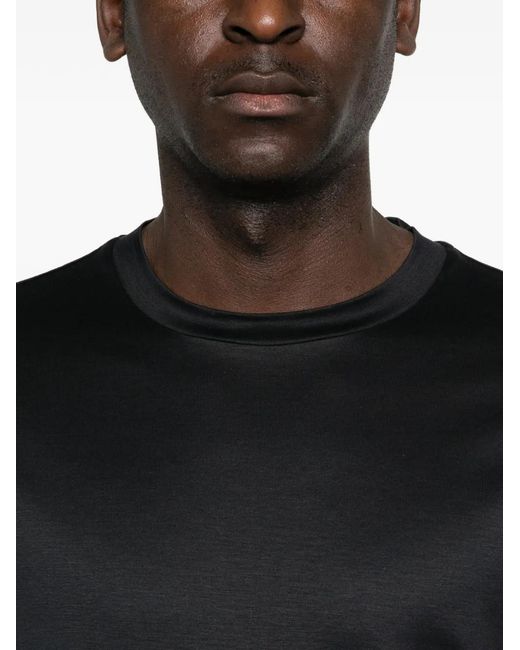 Emporio Armani Black Crew-Neck T-Shirt for men