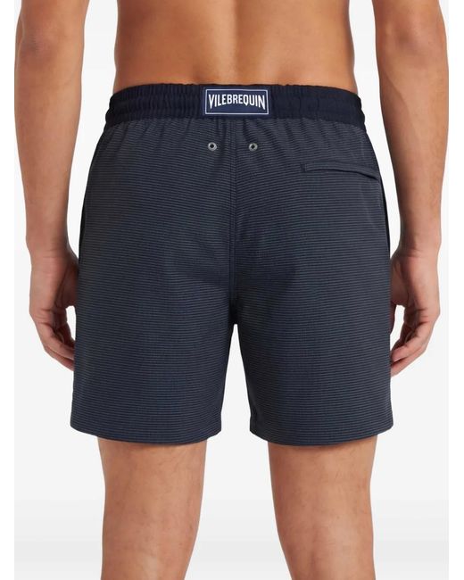 Vilebrequin Blue Micro Carreaux Swim Shorts for men