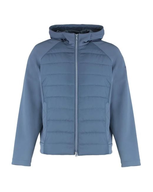 Paul & Shark Blue Zip-Up Hooded Jacket for men