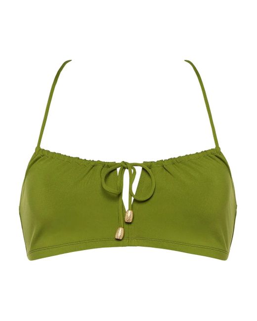 Eres Green Abysses Cropped Bikini Top