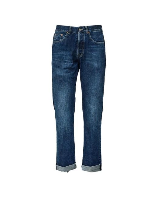 Dondup Blue Bray Rigid Selvedge Jeans for men