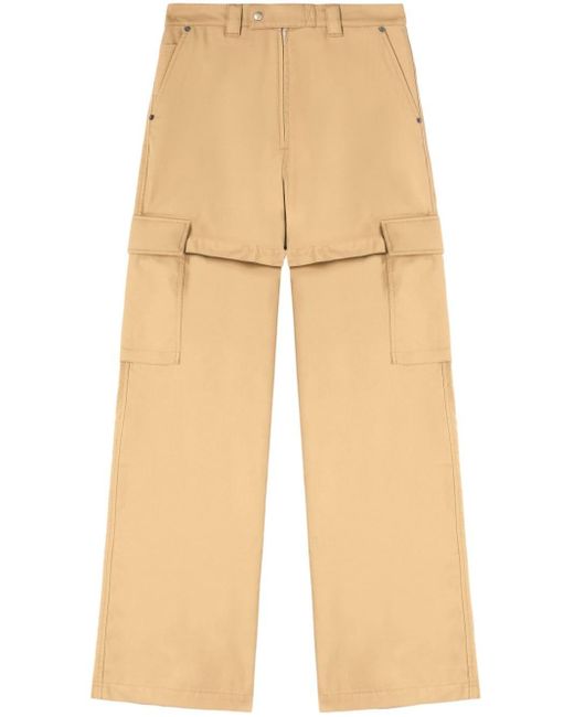 Pantalon droit en coton à poches cargo Ambush en coloris Natural