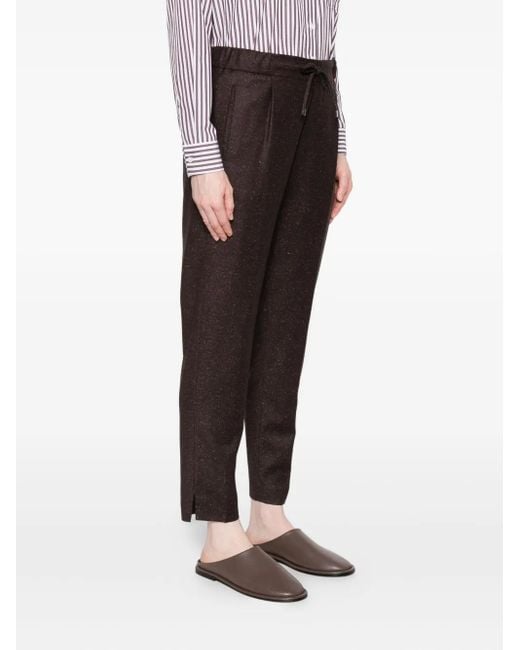 Berwich Gray Melierte Hose mit Kordelzug
