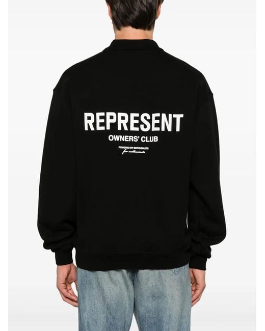 Represent Owners Club Poloshirt in het Black voor heren