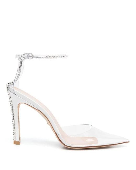 Stuart Weitzman White Stuart Glam 115Mm Pumps