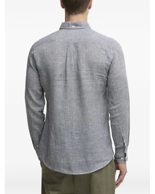 Barbour Gray Linton Tailored Shirt for men