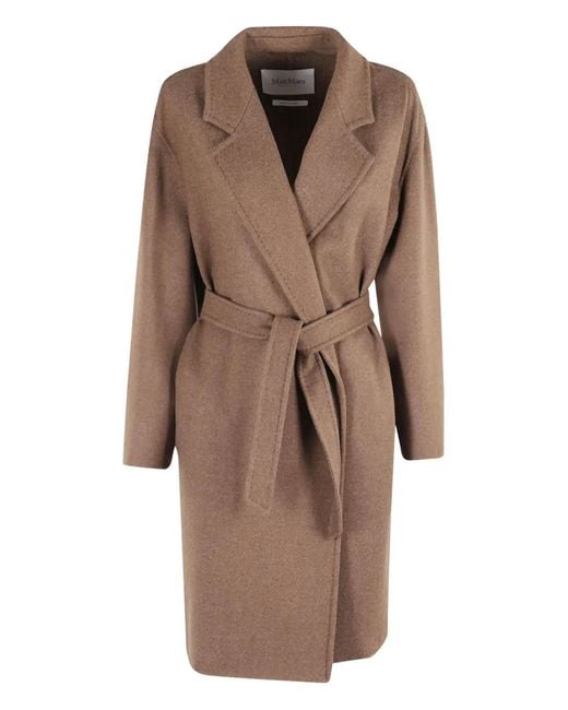 Max Mara Brown Carnia Belted Coat