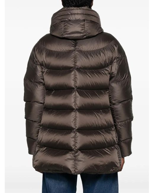 SERGIO MORETTI FIRENZE Gray Quilted Hooded Jacket
