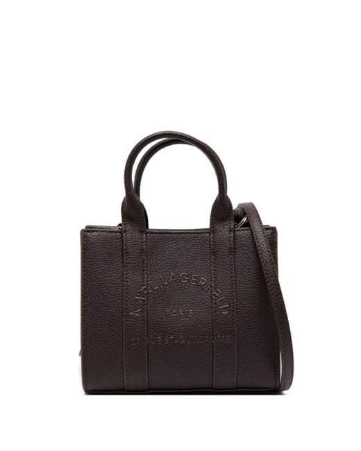 Karl Lagerfeld Black Mini Logo-Embossed Tote Bag