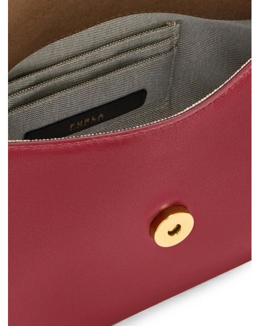 Furla Red Mini Sfera Soft Tote Bag