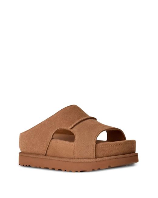 Ugg Brown Goldenstar Platform Sandals