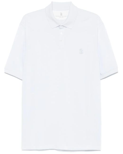 メンズ Brunello Cucinelli ポロシャツ White