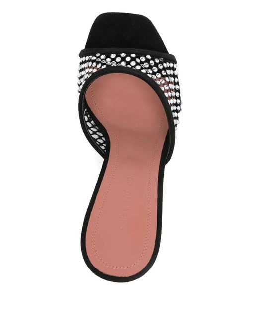 AMINA MUADDI White Lupita Crystal Mules